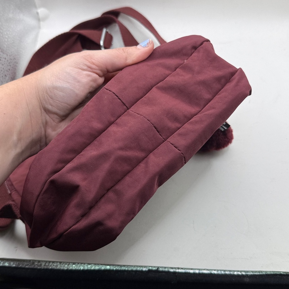 Kipling Keefe Gerty Crossbody Bag Purse Red Purple Maroon - Picture 15 of 15